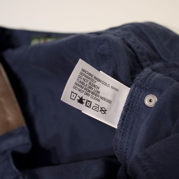 NWT Orvis 5-Pocket 100% Cotton Twill Pant Jeans Straight Leg Navy Blue Men 42x32 - Picture 9 of 9